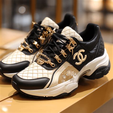 chanel sneakers arancioni|Chanel leather sneakers.